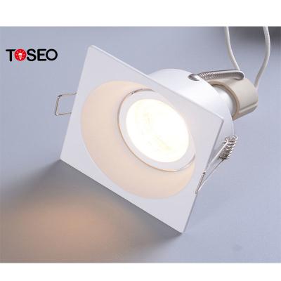 China DC12V Square Cob LED Downlight , Fixed Recessed LED Kitchen Ceiling Lights for sale
