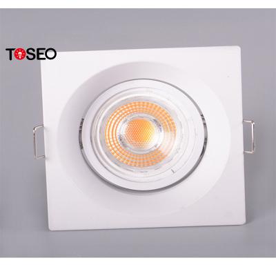 China Mr16 Housing Anti Glare Downlights / IP20 Square Recessed Bathroom Lights for sale
