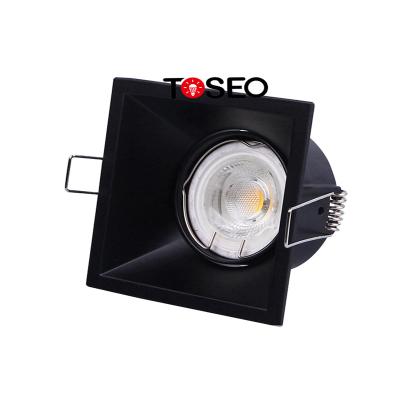 China Modern Recessed Anti Glare Downlights LED Slim 7w Square 90mm Die Cast Aluminum for sale