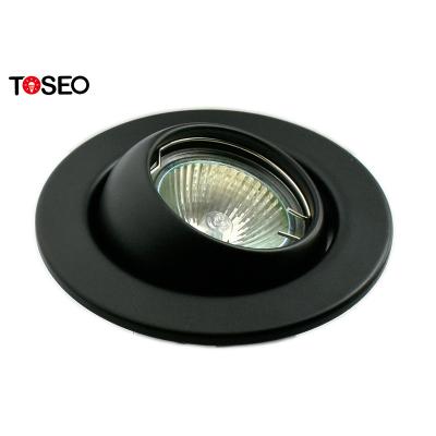 中国 Gu10 電球のための円形の調節可能な引込められた LED ダウンライトの据え付け品 販売のため