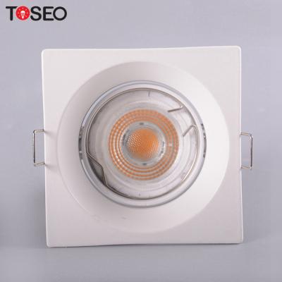 China DC12V Square Cob LED Downlight Fixed Recessed LED Kitchen Ceiling Lights for sale