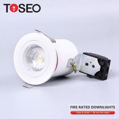 China 75mm Fire Rated Downlights For Corridor Painting Exhibition Te koop