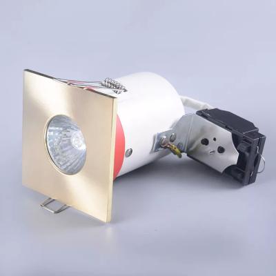 China Foco LED de aluminio puro para techo Gu10 fijo y resistente al fuego para empotrar en venta