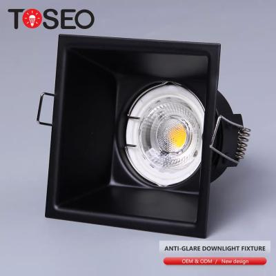 China RoHS Anti Glare Downlights Recommended Goods Fixture Die Cast Black IP20 GU10 for sale