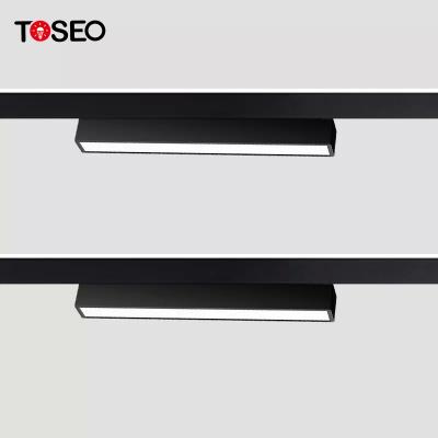 China Modern Recessed Indoor Magnetic Track Spotlight Home Commercial Linear Track Light Rail for sale