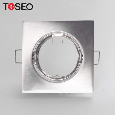 China Fixed Aluminum GU10 Downlight Fitting Square LED Recessed Downlight Fixtures for sale