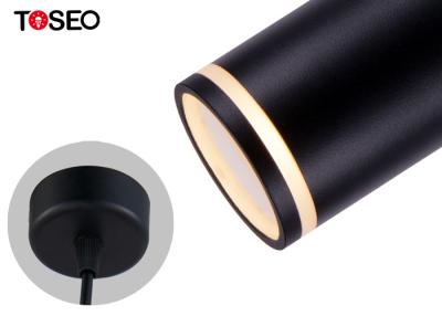 Chine Le pendant noir en aluminium de cylindre allume la lumière profondément cachée 7w de pendant de lustre à vendre