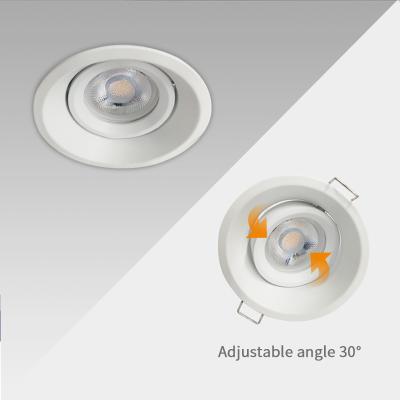China White IP65 Gu10 Downlights 85mm Cut Out Diameter Die Casting Alu for sale