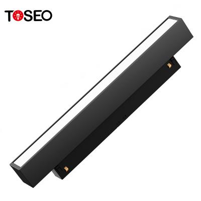 China 4000K Cloth Store Magnetic LED Track Light Dali Dimmable Interior Track Lighting for sale