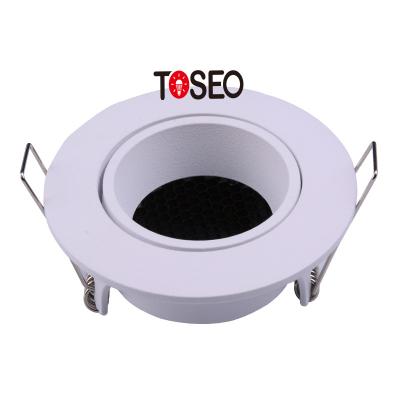 China TOSEO 68mm Cutting Anti Glare Downlights Adjustable Mr16 LED Spotlight for sale