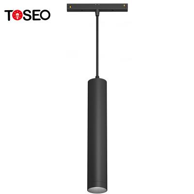 China 12w Dimmable Led Track Light Clothes Store Architecture Commercial COB Magnetic Led Grill Track Light for sale