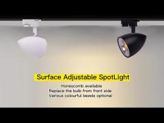 Adjustable Spot Light Track Gu10 Downlight Fitting 3W 5W 6W 7W Surface Mounted Track Lights