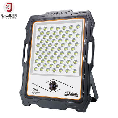 China Solar WiFi Security LED Floodlight with Camera Outdoor 200W Security Sensor Garden Flood Light for sale