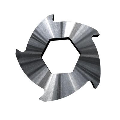 China Cuchillas de acero de la trituradora del mandíbula de tungsteno seis para la chatarra de la aleación de aluminio en venta