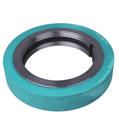 China Round Rubber Slitter Spacer Slitting Line Rubber Spacers Precision Rubber Bonded Spacer for sale