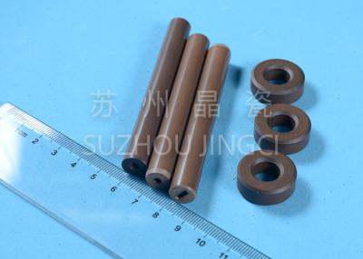 中国 95%のアルミナの陶磁器の軸と軸受ブラウンはポンプ部品の循環ポンプの反摩耗を高く着色します 販売のため
