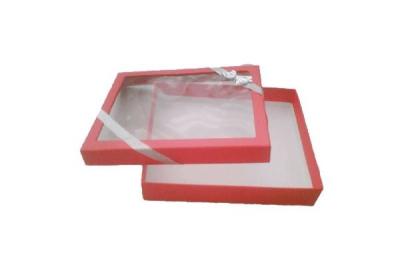 China cardboard box with transparent lid for sale