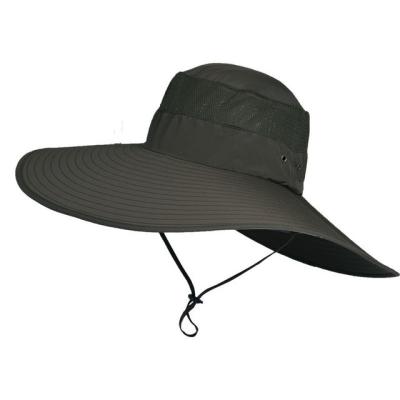 China Borda larga grande do chapéu de Panamá dos homens adultos do tampão da praia do verão impermeável à venda