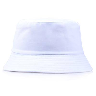 China White Foldable Bucket Hat Street Headwear Outdoor Fisherman Cap For Men Woman for sale