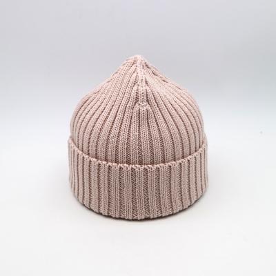 China Ladies Cotton Knit Beanie Hats Winter Cold - Proof Pink for sale