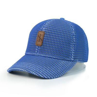 China Summer 6 Panel Mesh Baseball Caps Quick Easy Dry Trucker Mesh Caps Character Style for sale