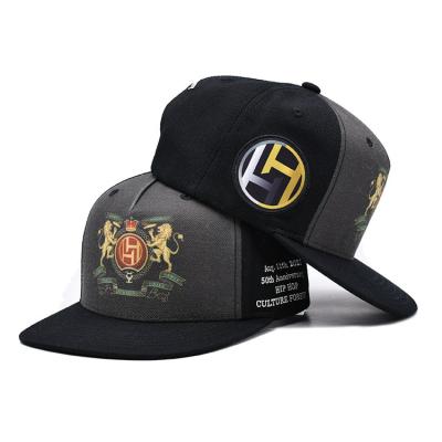 China OEM Design 5 Panel Snapback Hat Custom Fitted Snapback Cap With Plastic Buckle for sale