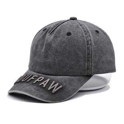 China Vintage old man's cap, plain color washed dad cap outdoor sports, sunshade, fashionable Baseball cap for sale