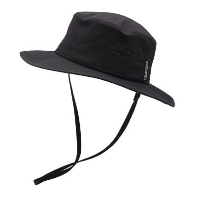 China UPF 50 Outdoor Round Custom Boonie Hat Sun Protection Fishing Hat Beach Hiking Paddling Rowing Kayaking for sale