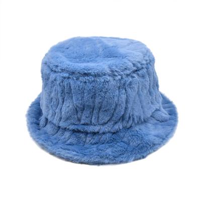 China Thickened Plush Bucket hat Fashion Leisure Autumn Winter Warm Bucket Cap New Outdoor Basin Cap for sale