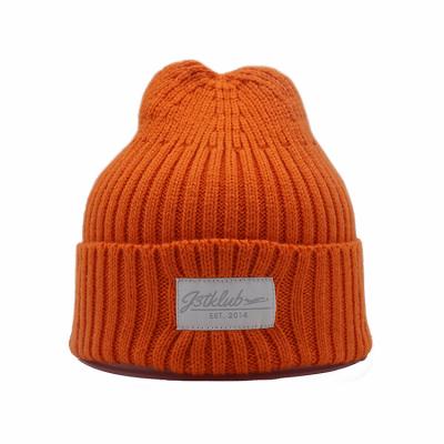 China Big Headband Hat Fashion Knitted Wool Winter Thickened Candy Color Pullover Hat for sale