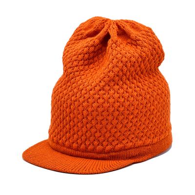 China Wool Merino Winter Beanie Hats With Visor Custom for sale
