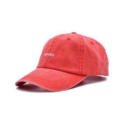 China Breathable Lightweight Sports Dad Hats Embroidery Baseball Hats Flat visor for sale