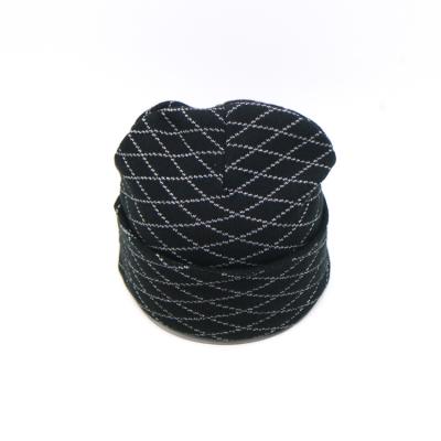 Chine En gros Unisexe tout imprimé Chapeau d'hiver Logo personnalisé Acrylique Tricoté Manches Bonnet Chapeau d'hiver à vendre