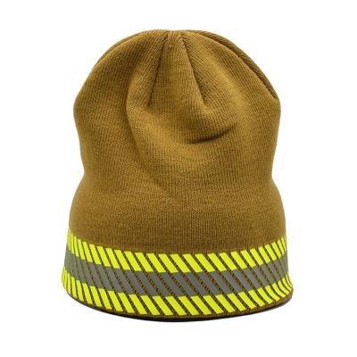 China OEM Knit Beanie Hats 58CM Hat Circumference Acrylic Warm Winter Hats for sale