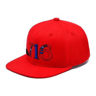China 6 Panel Flat Brim Snapback Hats 3D Embroidery Logo Outdoor Sports Snapback Baseball Cap for sale