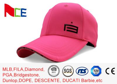 China Custom Made Simple Adjustable Golf Hats Pink Tall Relaxed Sports Style for sale