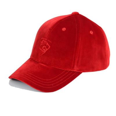 China Gorra de béisbol de encargo del sombrero del terciopelo del llano del bordado del invierno de alta calidad, sombrero del papá del terciopelo en venta