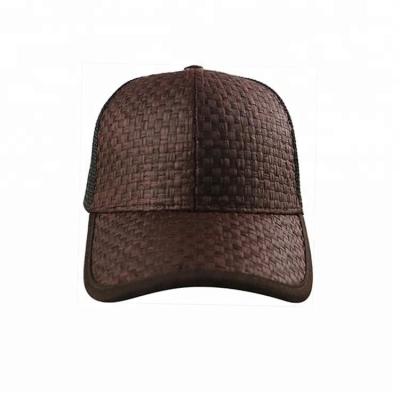 China Fashion Cool Design 6 Panel Trucker Cap Custom Size Brown Color Eco Friendly for sale