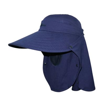 China Navy Blue UV Protection Floppy Outdoor Boonie Hat For Hiking Plain Type for sale