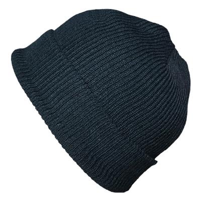 China Solid Color Unisex Knit Beanie Hats Spring Winter Fitted Wool Material for sale