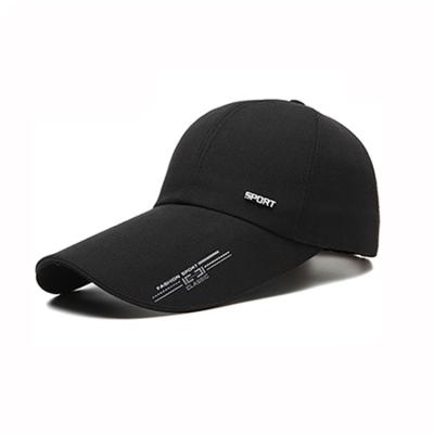China Latest Design Long Brim Baseball Cap , Outdoor Youth Running Hat Lightweight for sale