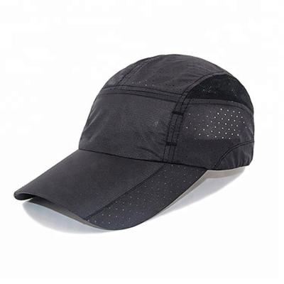 China Fashionable Nylon 5 Panel Hat , Custom Sport Dry Fit 5 Panel Golf Hat for sale