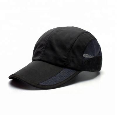 China 4 Panel Summer Golf Hats , Black Mesh Golf Hats OEM / ODM Available for sale