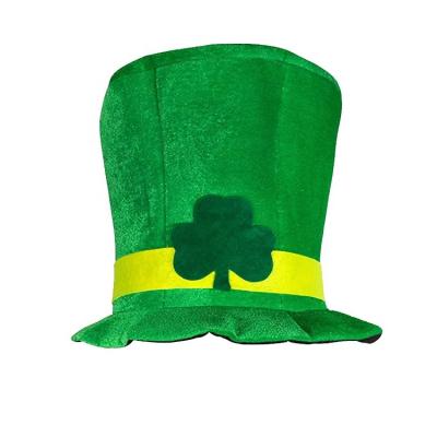 China Irish Festival St Patricks Day Hat , Shamrock Green Top Funky Festival Hats for sale