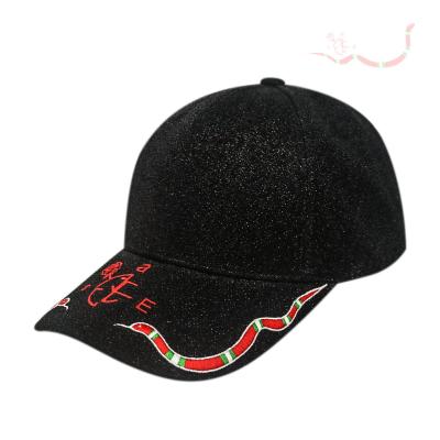 中国 100%のアクリルのきらめきの粉が付いている軽量の男女兼用の刺繍された野球帽 販売のため