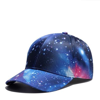 China High End Printed Baseball Caps Sports Hats For Men Flat Or Curved Visor for sale
