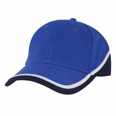 China 100% Cotton Printed Baseball Caps / Sandwich Baseball Cap Striped Style for sale