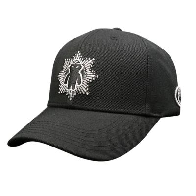 China El sombrero de béisbol del poliéster de seis hombres del panel, diseña su propio sombrero bordado del casquillo en venta