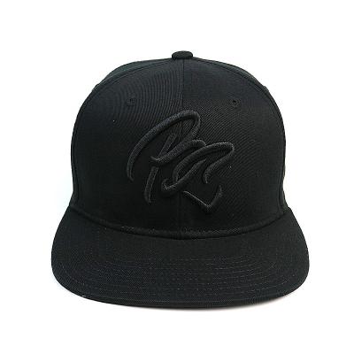 China Fashion 100% Cotton Flat Brim Snapback Hats With 3d Embroidery Logo Design for sale