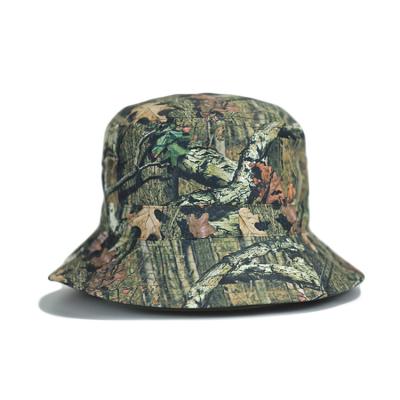 China Customize Camo Jungle Summer Sun Fishing Bucket Caps For Outdoor Activity for sale